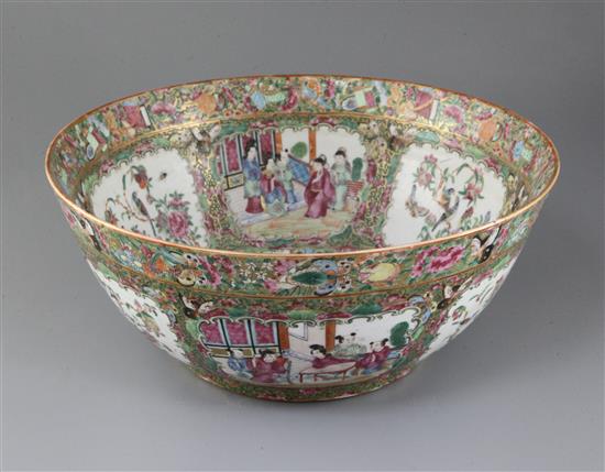 A Chinese famille rose bowl, 19th century, 37cm